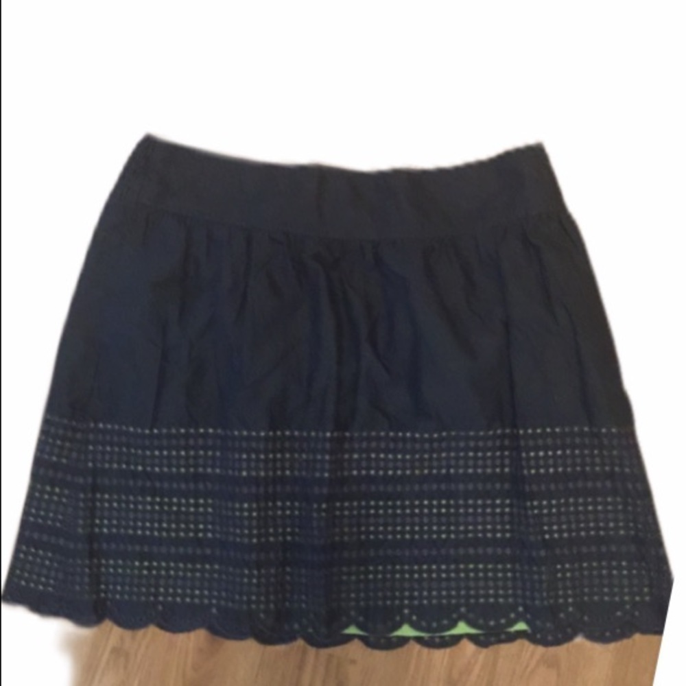 Caslon Dark Blue & Green Skirt S